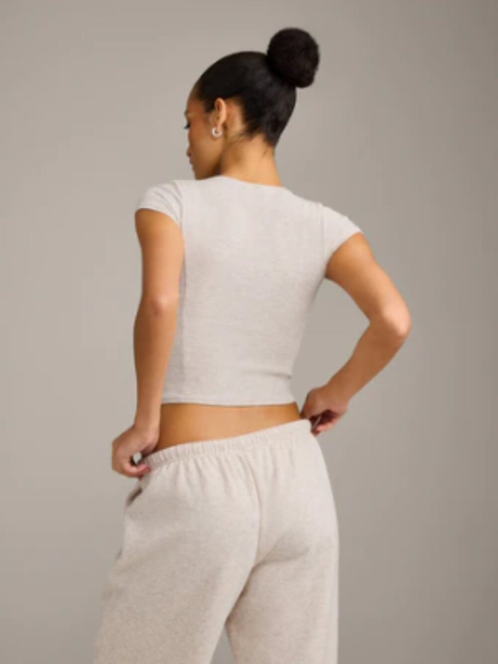 Mellow™ Rib Mid Short Sleeve Cardigan - Picture 2 of 3